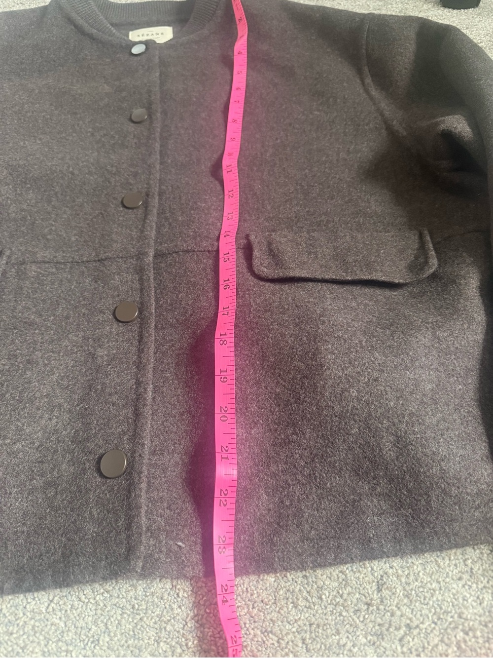 Sézane Suzy Coat in Sark Taupe! - Picture 4 of 8